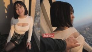 [Instant making love cum inside amateur girlfuck buddy] Uncensored [Soft and big H sized tits seductive body line] Fully visible and exposed humiliating play at the window of a high-rise hotel ❤ Excited while being seen⤴ Imperfected in the melting pussy of H tits and melting pussy ♡ FC2PPV 4617670